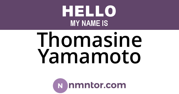 Thomasine Yamamoto