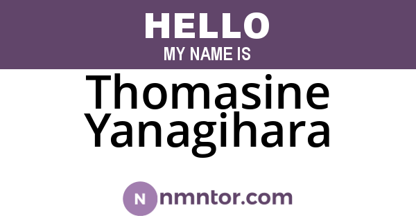 Thomasine Yanagihara