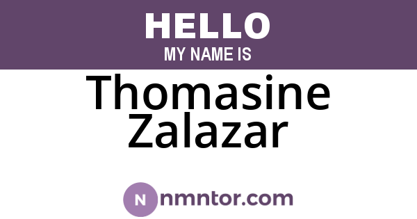 Thomasine Zalazar