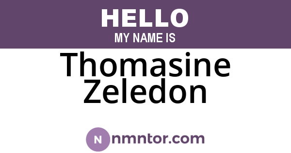 Thomasine Zeledon