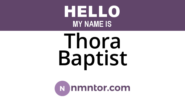 Thora Baptist