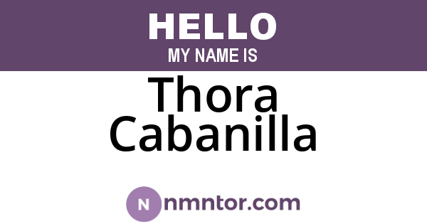 Thora Cabanilla
