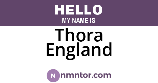 Thora England