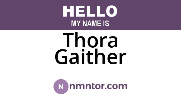 Thora Gaither