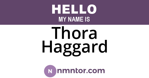Thora Haggard