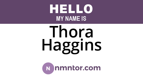 Thora Haggins