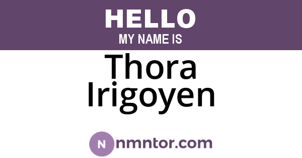 Thora Irigoyen