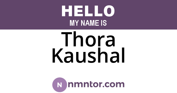Thora Kaushal