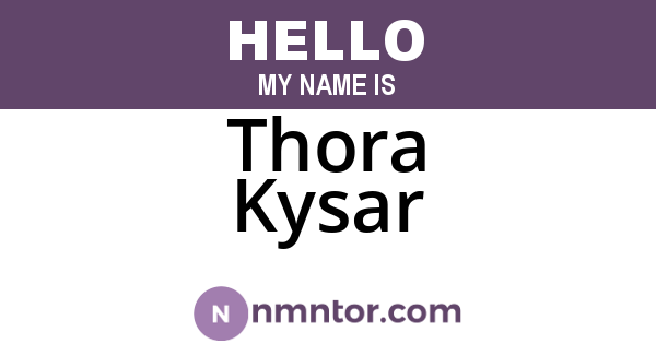 Thora Kysar