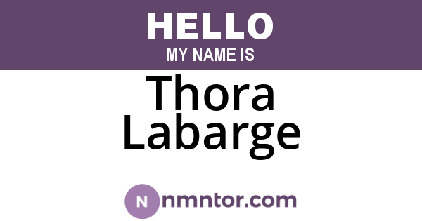 Thora Labarge