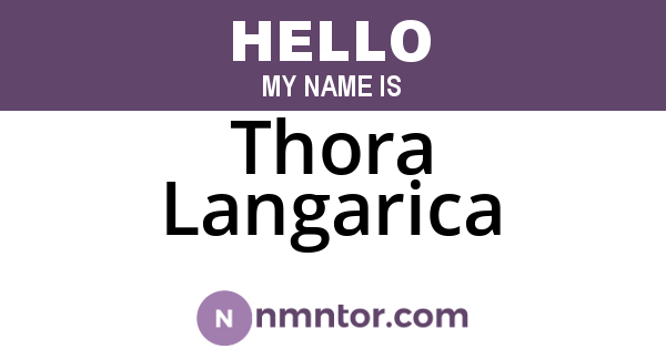 Thora Langarica