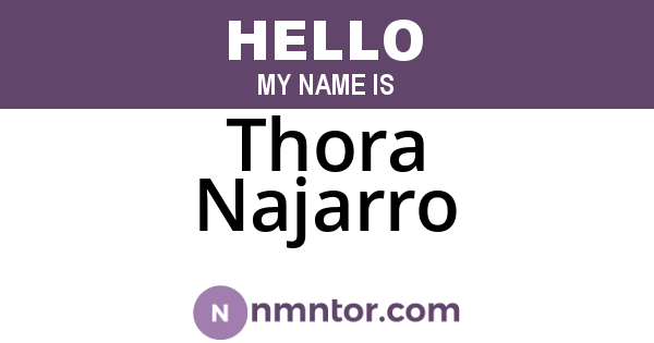 Thora Najarro