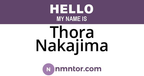 Thora Nakajima