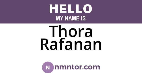 Thora Rafanan