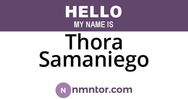 Thora Samaniego