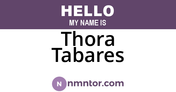 Thora Tabares