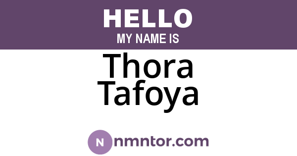 Thora Tafoya