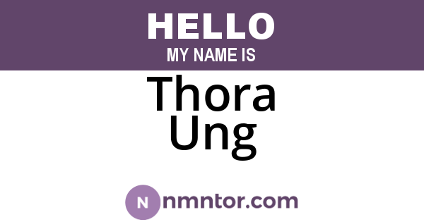 Thora Ung