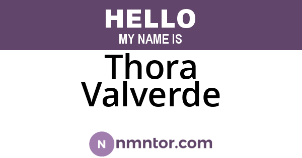 Thora Valverde