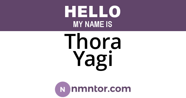 Thora Yagi