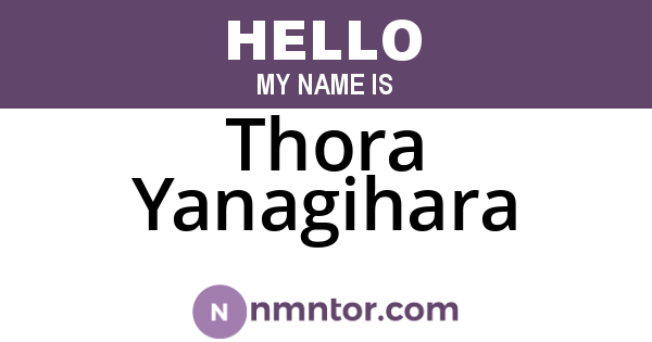 Thora Yanagihara