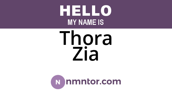 Thora Zia