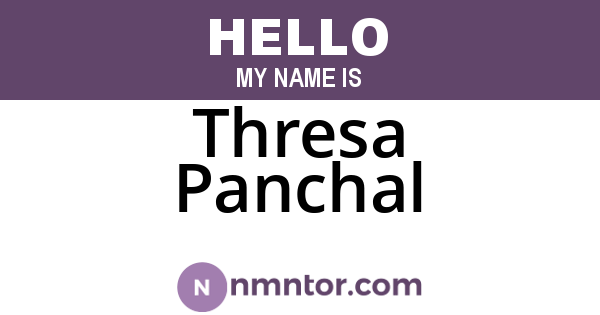 Thresa Panchal