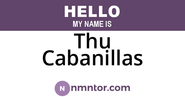 Thu Cabanillas