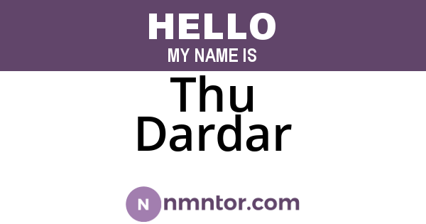Thu Dardar