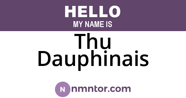 Thu Dauphinais