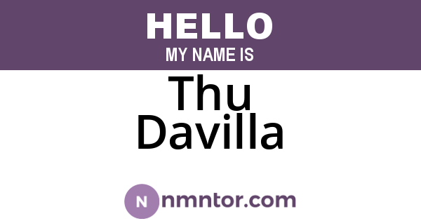 Thu Davilla