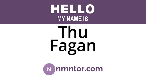 Thu Fagan