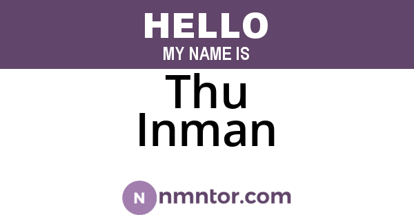 Thu Inman