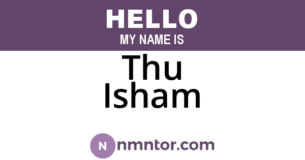 Thu Isham