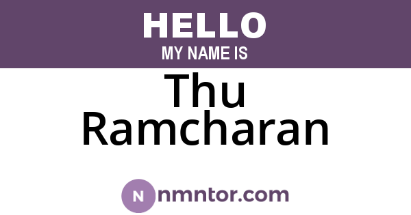 Thu Ramcharan