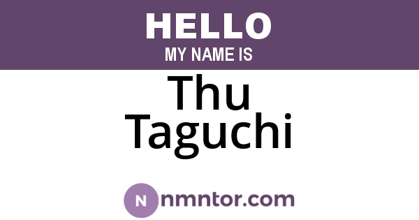 Thu Taguchi