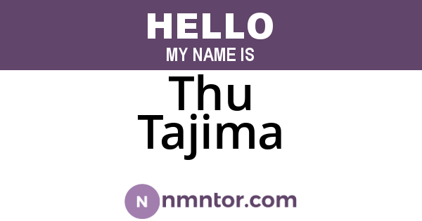 Thu Tajima