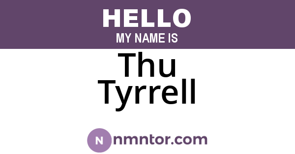 Thu Tyrrell