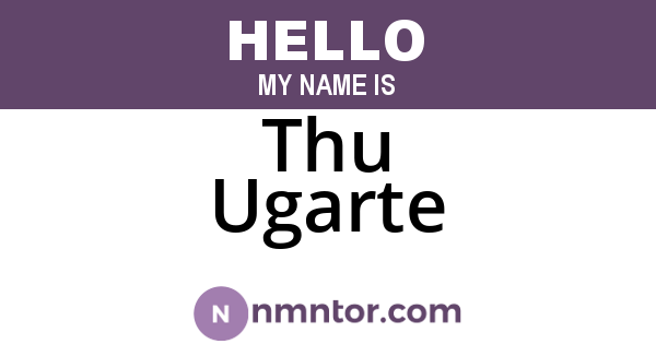 Thu Ugarte