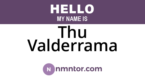 Thu Valderrama