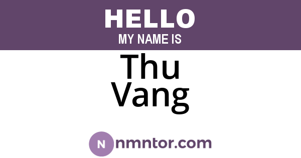 Thu Vang