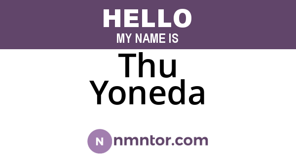 Thu Yoneda