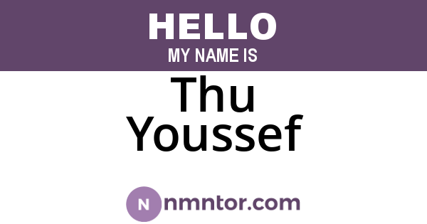 Thu Youssef