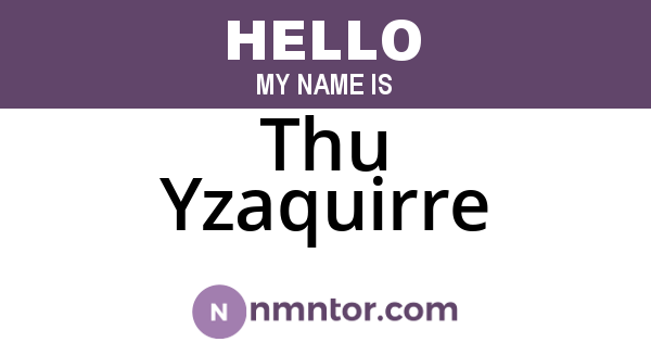 Thu Yzaquirre