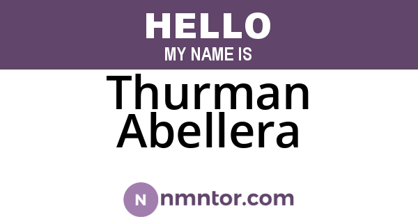 Thurman Abellera