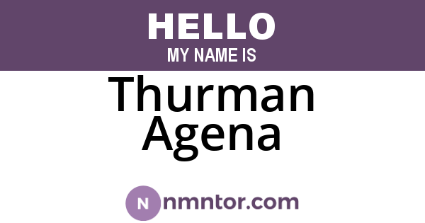 Thurman Agena