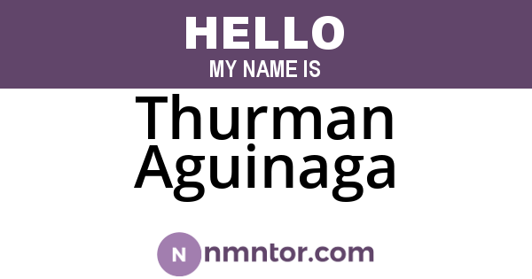 Thurman Aguinaga