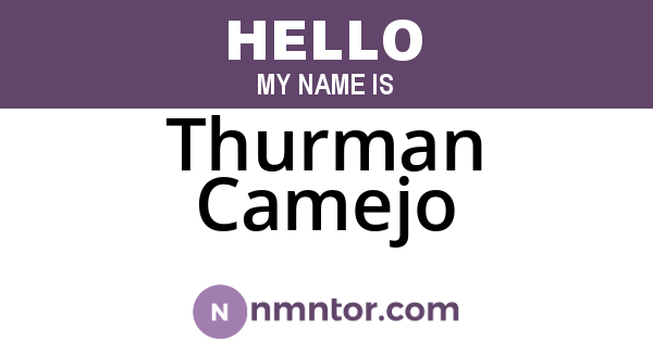 Thurman Camejo