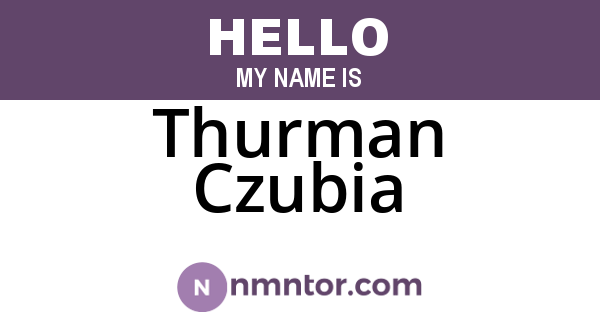 Thurman Czubia