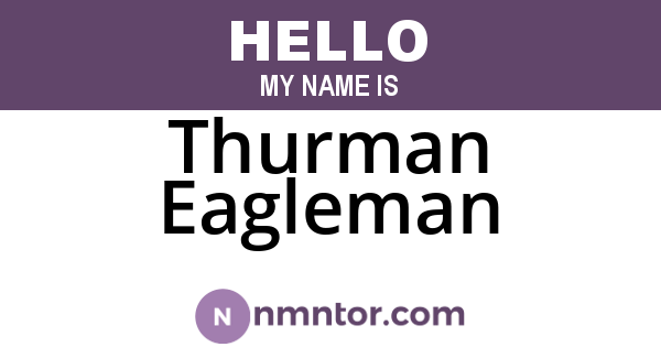 Thurman Eagleman